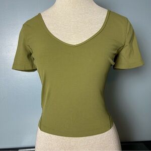 Lululemon Align Olive Green V-Neck Top